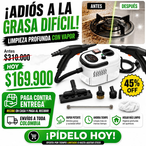 VaporSteril 2500: Limpieza Profunda con Vapor