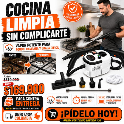 VaporSteril 2500: Limpieza Profunda con Vapor